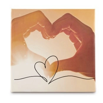 Photo Album Heart 10x15 with Memo Space