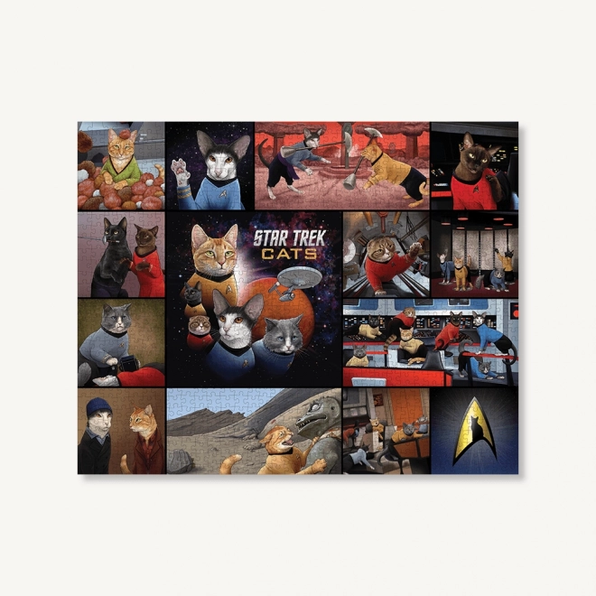 Chronicle Books Puzzle Star Trek Cats 1000 Pieces