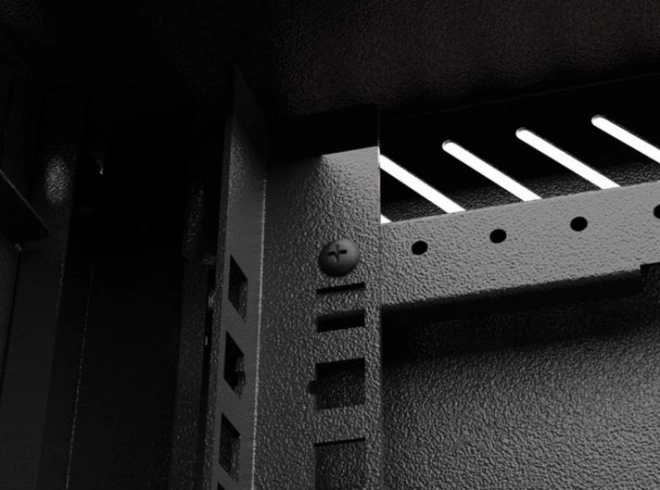 Wall-mounted server cabinet 10 inch 6U black