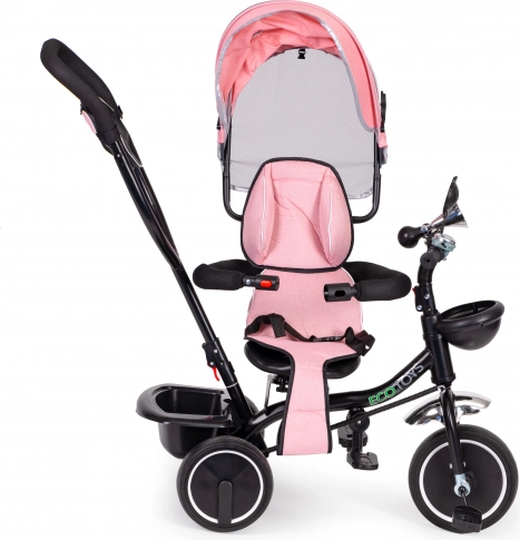 360° swivel seat for riding parent-facing or forward