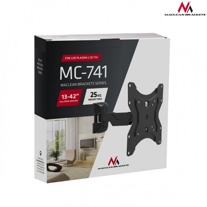 Universal TV or Monitor Wall Mount 13-42 inches Black