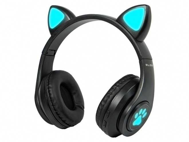 Bluetooth 5.0 LED wireless headphone for kids – Black