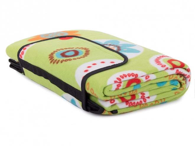 Picnic Blanket with Floral Design 150x200