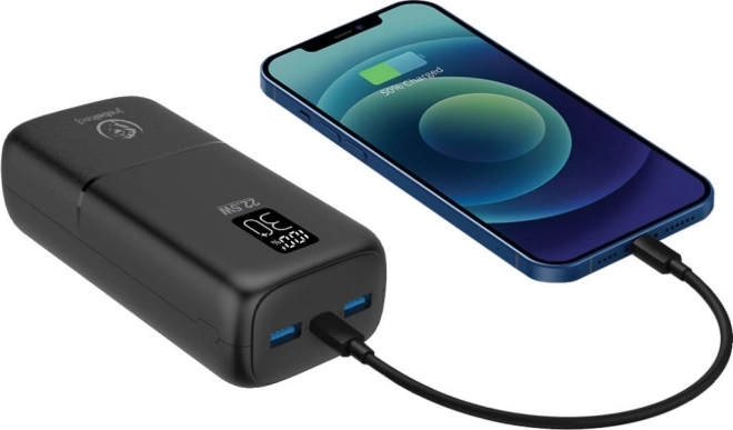 High-Capacity Power Bank with LCD Display