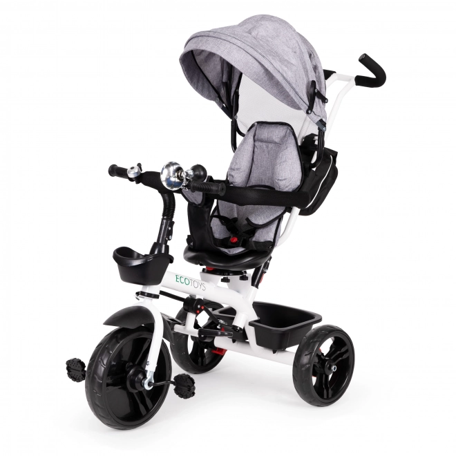EcoToys Gray Tricycle Stroller