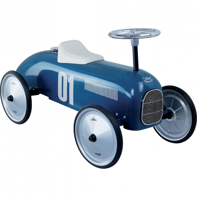 Vintage Metal Ride-On Blue