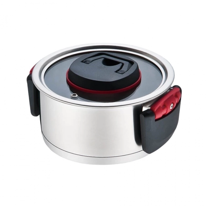 Stainless Steel Pot With Folding Handles