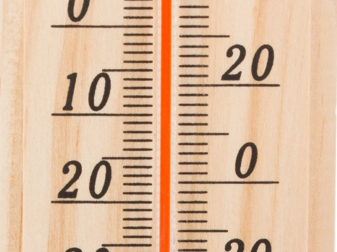 Velik leseni termometer za notranjo in zunanjo uporabo
