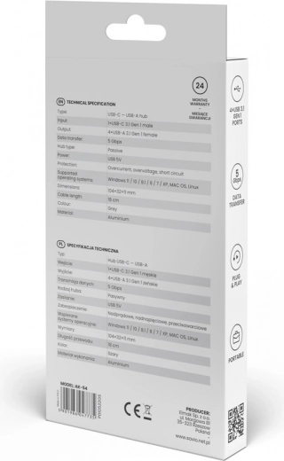 Snelle gegevensoverdracht tot 5 Gbps