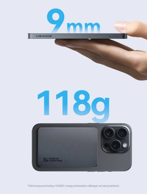 Wireless 20W Fast Charging Power Bank 5000mAh
