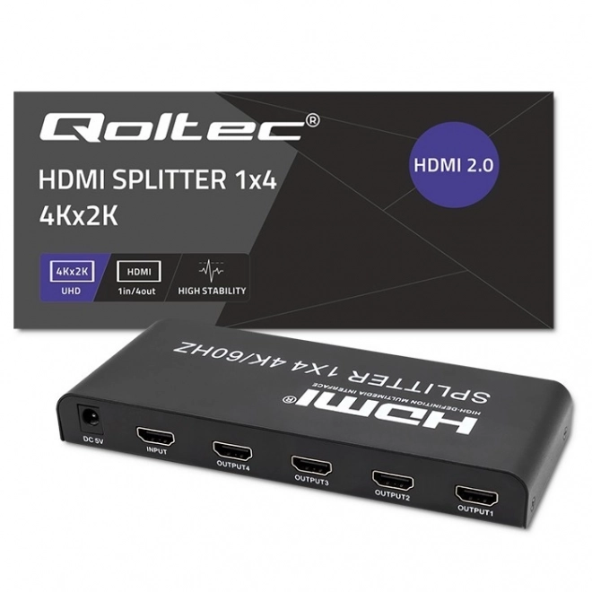 Active HDMI Splitter 4 Port 4K x 2K