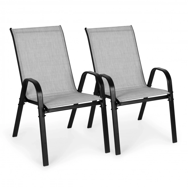 Set of Light Grey Garden Chairs MultiGarden