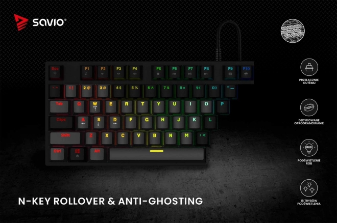 Savio Tempest X2 RGB Mechanical Keyboard Outemu Brown