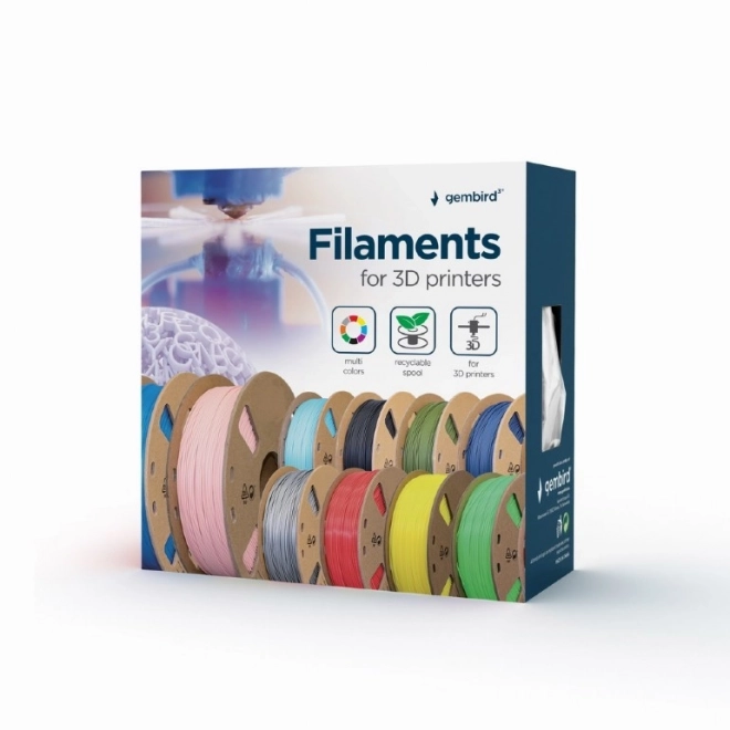 3D Printer Filament PLA Silver 1.75mm