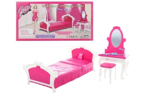 Glorie Bedroom with Vanity Table for Dolls