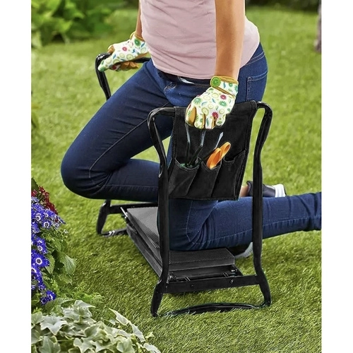 Garden Kneeler and Stool 3-in-1 with Tool Pouch