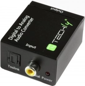 Digital Converter Toslink SPDIF, Coaxial Audio to Analog Stereo RCA L/R