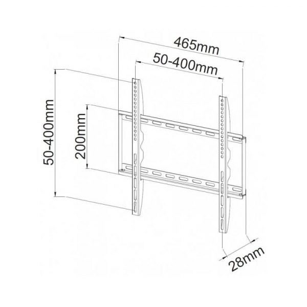 Supporto a muro per TV LCD/LED 23-55 pollici