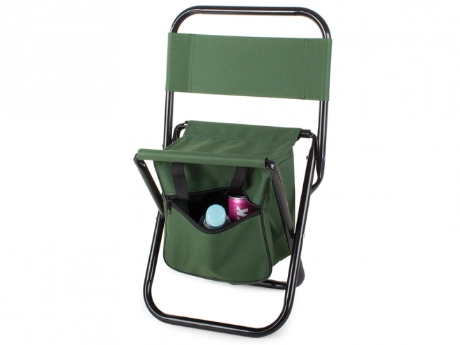 Folding Fishing Chair with Backrest and Bag