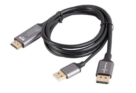 Hdmi to Displayport Cable 1m 4k Black