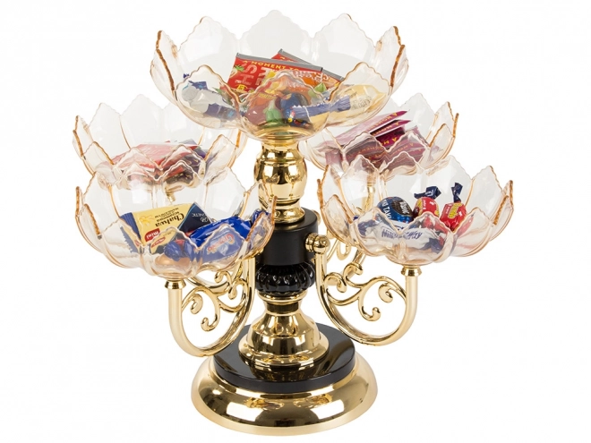 Two-tiered Rotating Dessert and Snack Stand