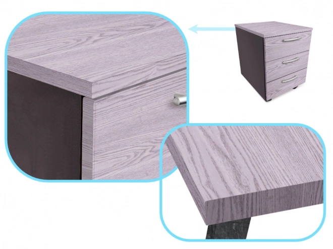 Pellicola adesiva rovere grigio argento