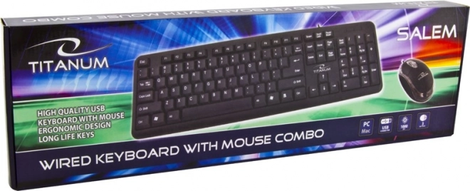 Titanum USB Keyboard and Mouse Set Salem