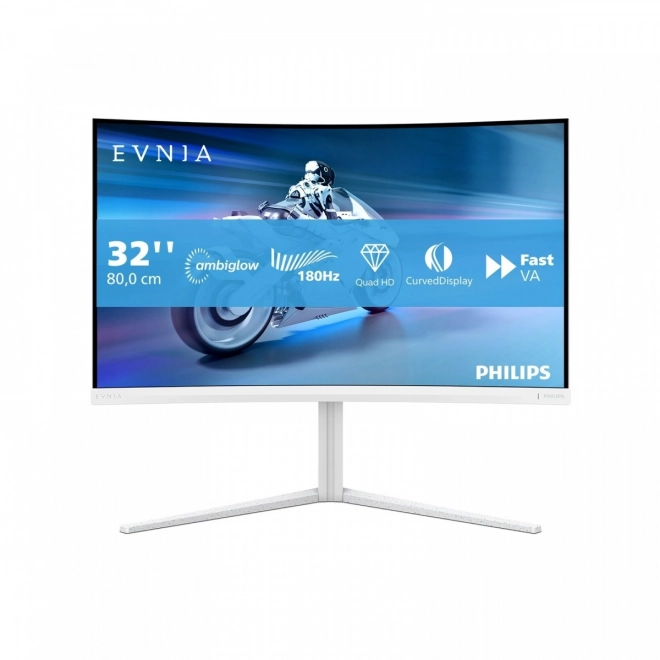 Curved Monitor 31.5 inches with VA Panel and Ambiglow