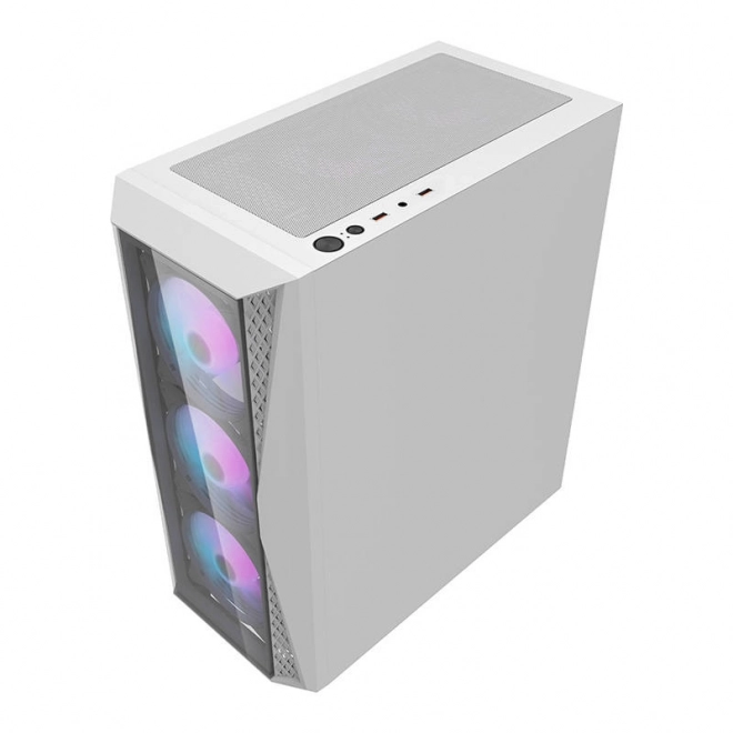Darkflash DK352 Plus white pc case with fans