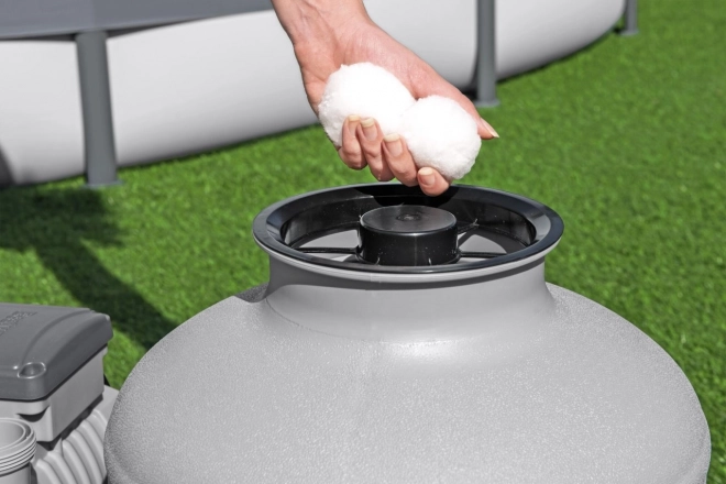 Powerful sand filtration for Bestway pools