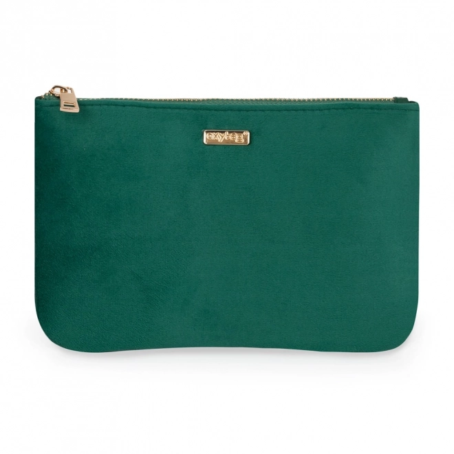 Velvet Green Cosmetic Bag