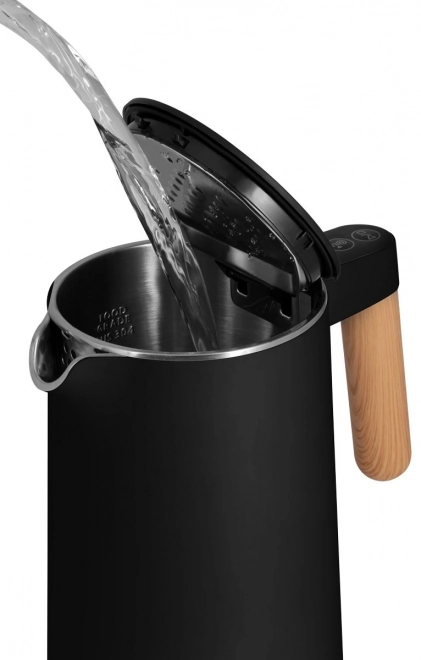 Bollitore elettrico doppia parete 1,5L nero