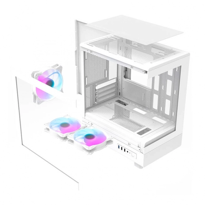 Computer case Darkflash with aRGB fans white