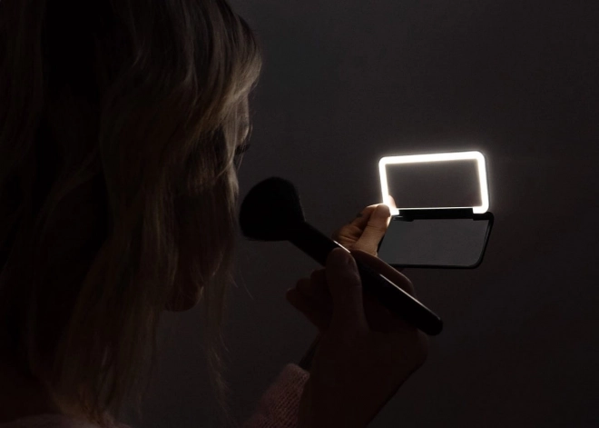 Pocket Cosmetic Mirror With LED Light