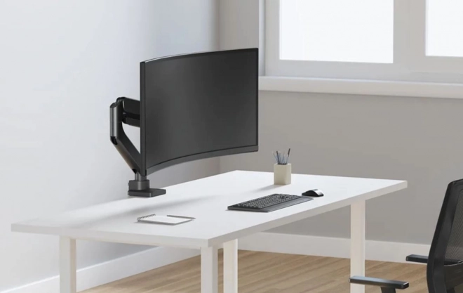 Fully Adjustable Desk Mount for Curved Ultrawide Screens