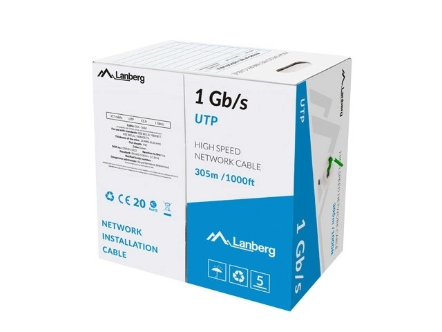 Green UTP LAN Cable 1Gbps 305m with CCA Core