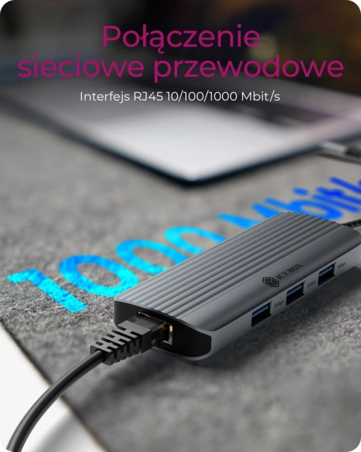 Versatile USB Type-C Docking Station 6-in-1