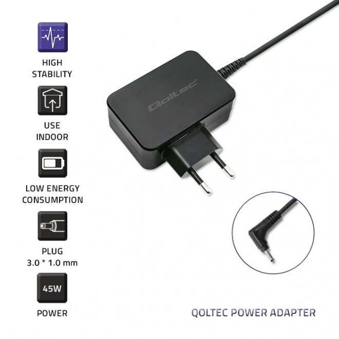 Charger Qoltec for Asus Laptops 45W