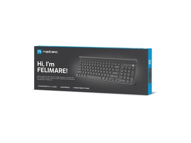 Natec Felimare Wireless Keyboard with Bluetooth and 2.4GHz