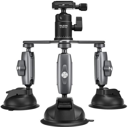 Three suction cups for top-tier stability