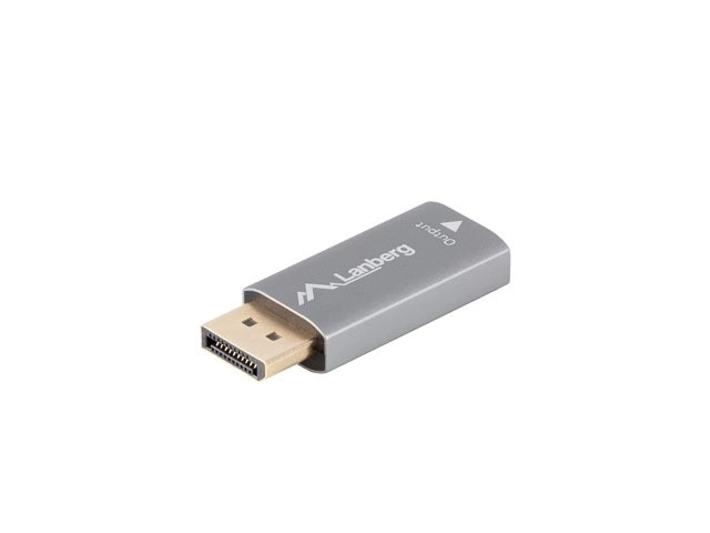 8K Silver DisplayPort to HDMI Adapter