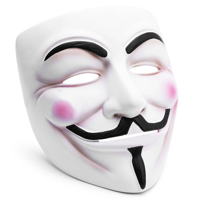 Iconic Guy Fawkes look
