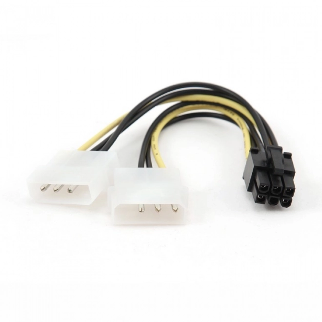 Power Splitter Cable 2x MOLEX to 6-Pin