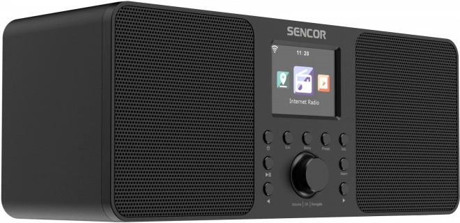 Internet Radio Sencor with 2x10W power, WiFi, FM, DAB+, USB and LCD display
