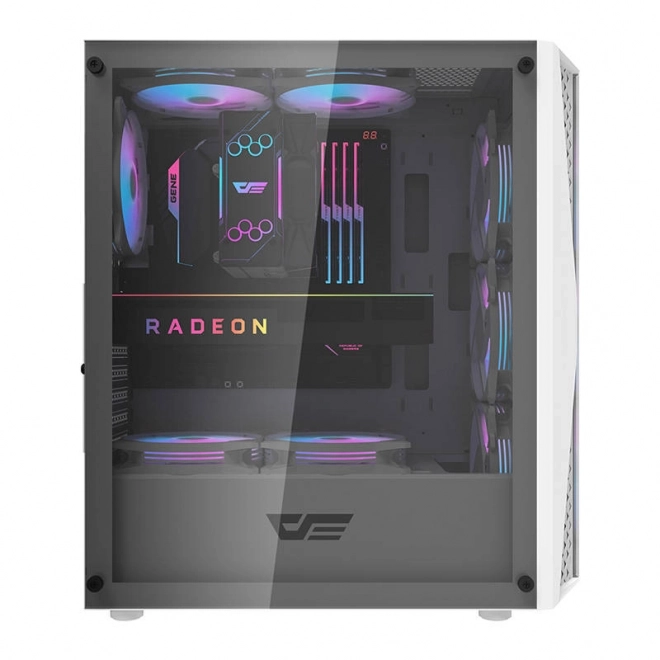 Darkflash DK352 Plus white pc case with fans