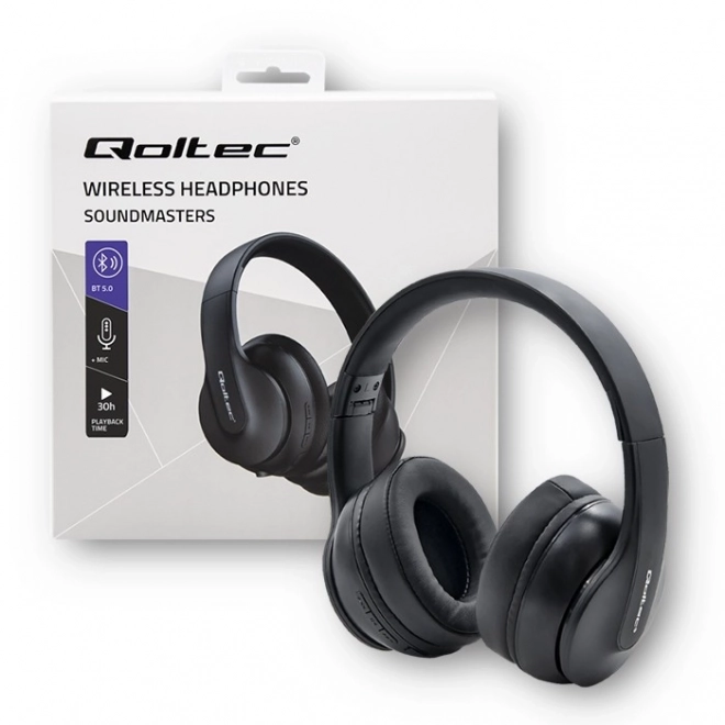 Wireless Headphones with Microphone - Black