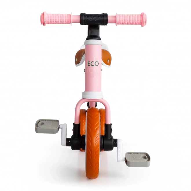 Pink Balance Bike Tricycle 2-in-1 by Ecotoys