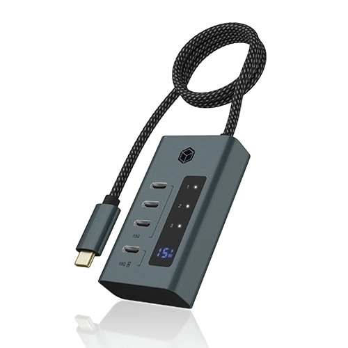 4-port usb type-c hub with power supply