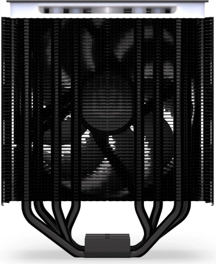 Vier direct‑touch heatpipes en asymmetrisch koelblok