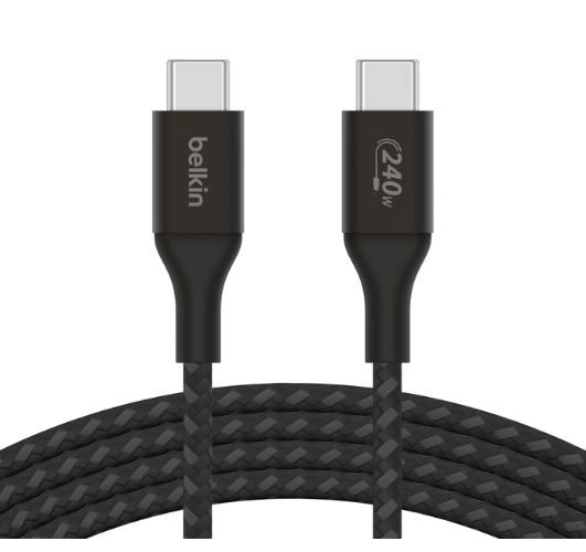 Cavo BoostCharge USB-C/USB-C ad alta potenza 2m nero